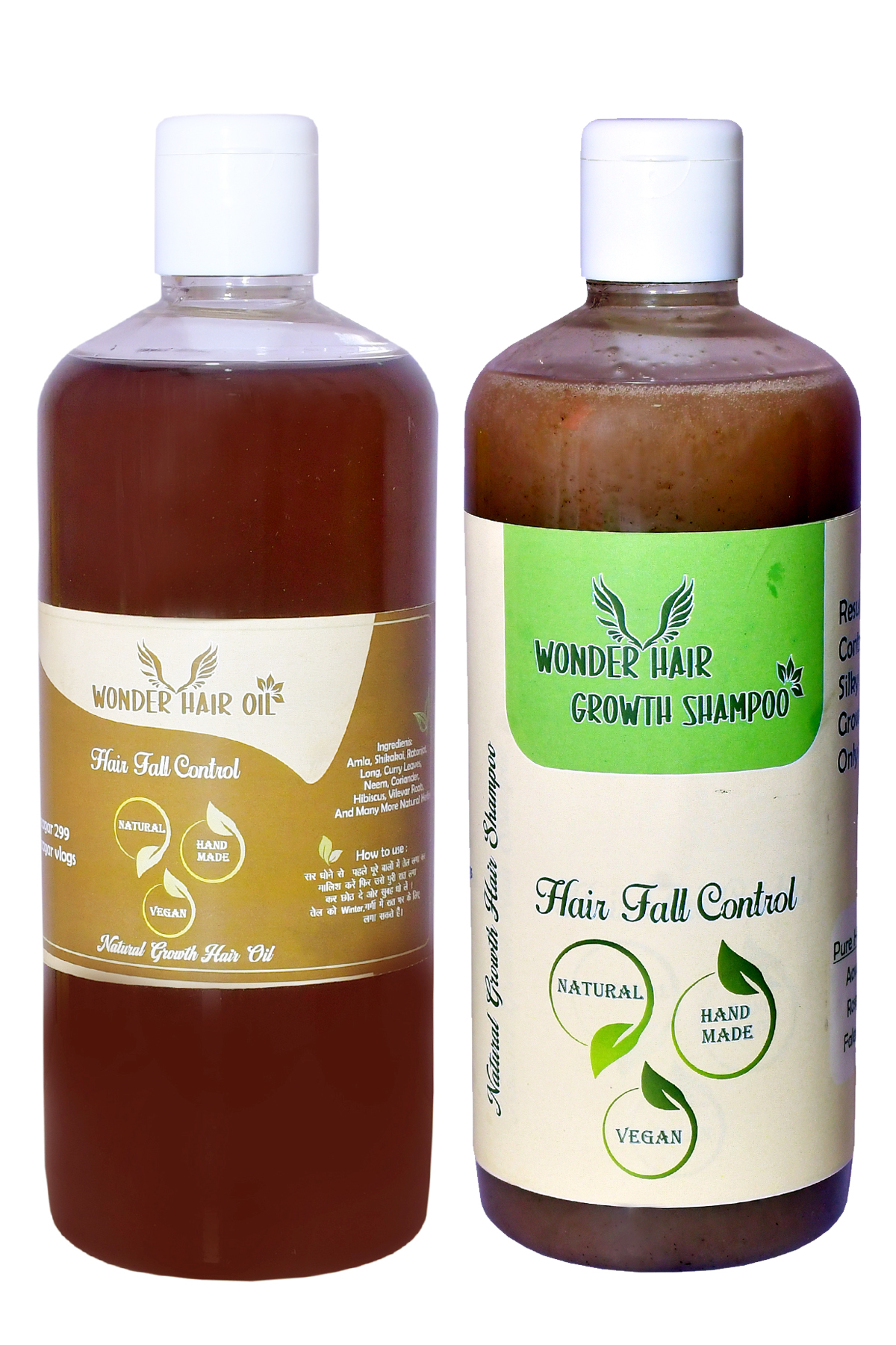 Wonder Hair Care Duo – 500ml Oil & 500ml Shampoo