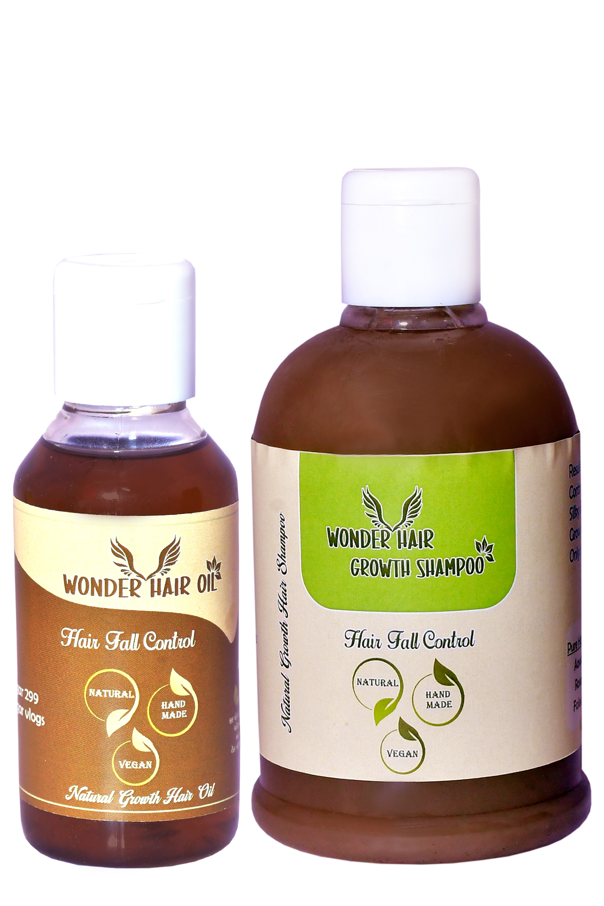 Wonder Hair Care Duo – 100ml Oil & 300ml Shampoo